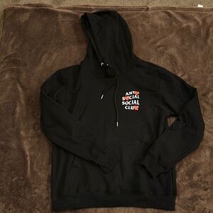 Anti Social Social Club Black Crew Neck Sweater